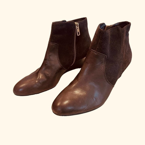 Coach Mystic Wedge Zip Ankle Boots - Womens Size EU 38.5 / US 8.5 - Picture 5 of 16